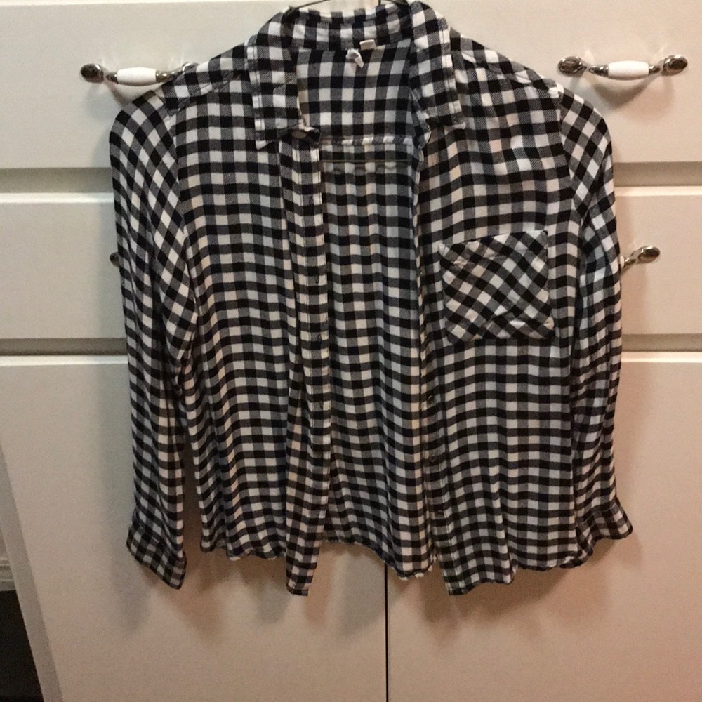 Buffalo plaid button up flannel